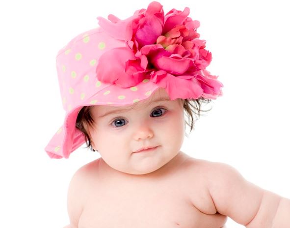 Candy Pink Aloe Dot Sun Hat with Raspberry Large Peony
