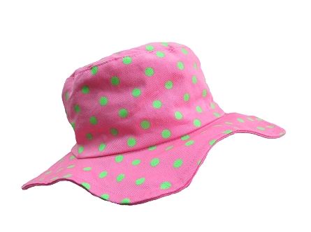 Candy Pink Dot Sun Hat