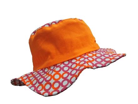 Orange Circle Sun Hat