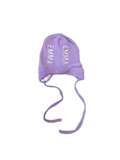 VERTICAL DOUBLE NAME HAT - REGULAR OR EARFLAP