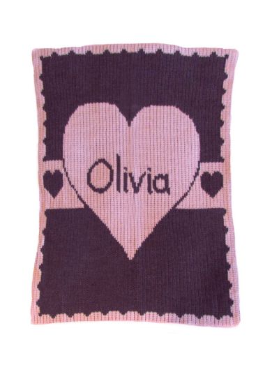 HEART WITH BANNER BLANKET