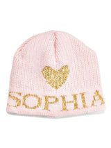 METALLIC SINGLE HEART HAT - REGULAR OR EARFLAP